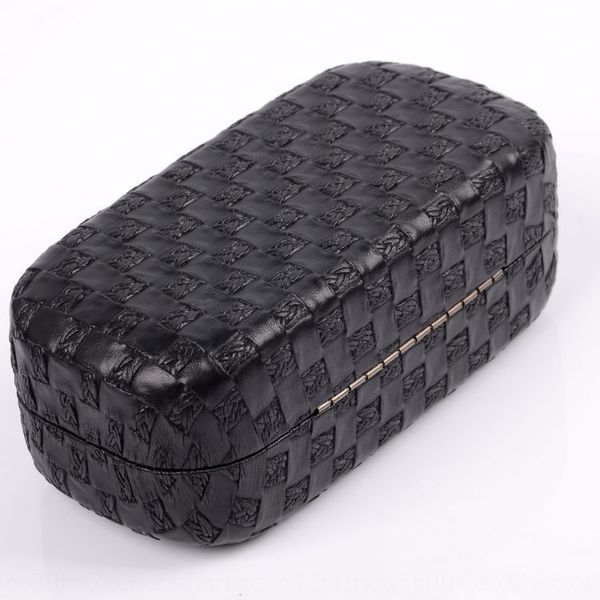 

case case sun high-grade leather glasses anti-pressure ink mirror box pure black woven sun glasses mirror box