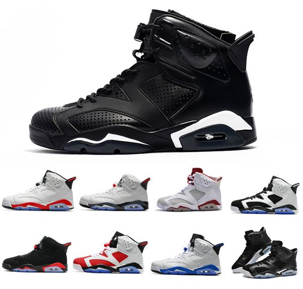 

fashion j6 for men s carmine infrared alternate basketball shoes classics 6 vi air sports boot for men size us7-13