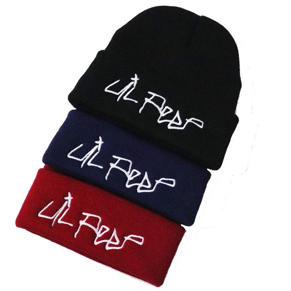 

Lil Peep Beanie Embroidery xxxtentacion Love lil.peep мужчины женщины вязаная шапка вязаная шапка Skullies те