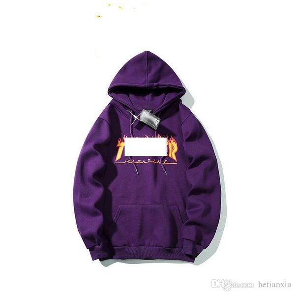 

19ss brand mens designer hoodie classic flame letter couple hoodies luxury cotton trendy pullover biker joggers fitness sweater hip hop, Black