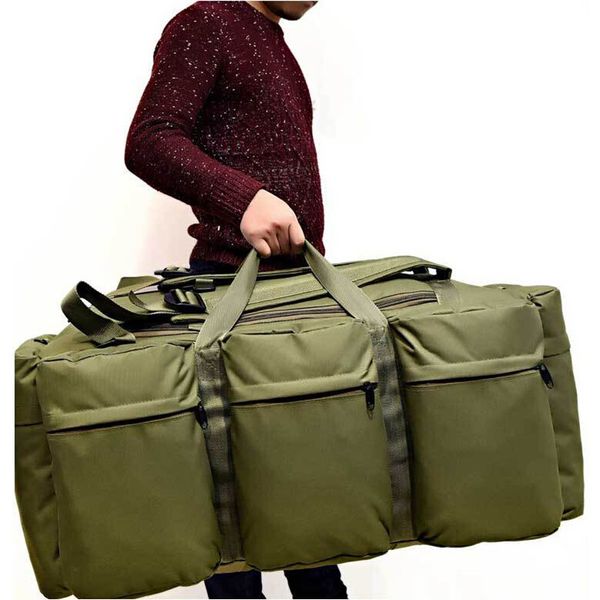 

90l large capacity men's tactical backpack waterproof oxford hiking camping backpacks wear-resisting travel bag