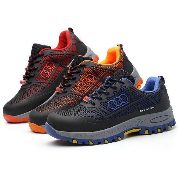 

insulated shoes labor insurance shoes anti-smashing anti-piercing wear-resistant breathable men safety women work, Black