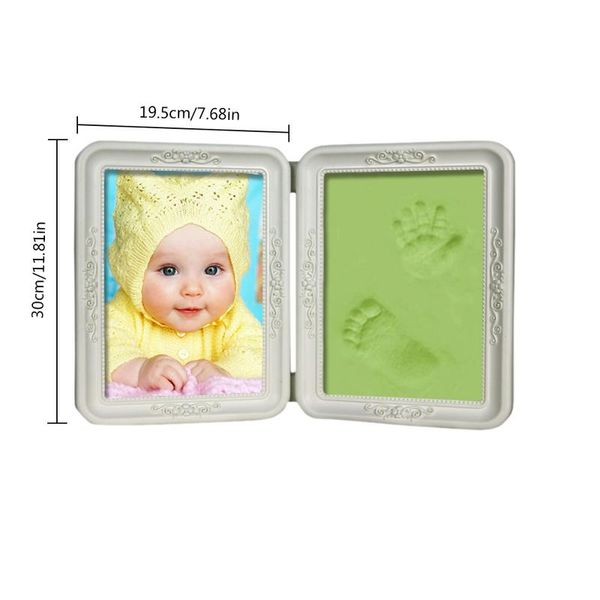 

handprint mud p frame hand footprints set baby growth memorial