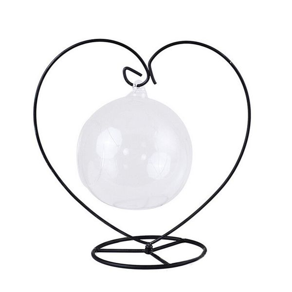 

heart shaped iron hanging rack holder plant display stand christmas candlestick home wedding decoration