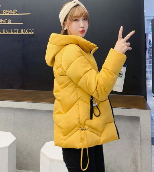 

the selling 2019 winter new fashion casual hooded women's jacket short coat women's down jacket student, Black