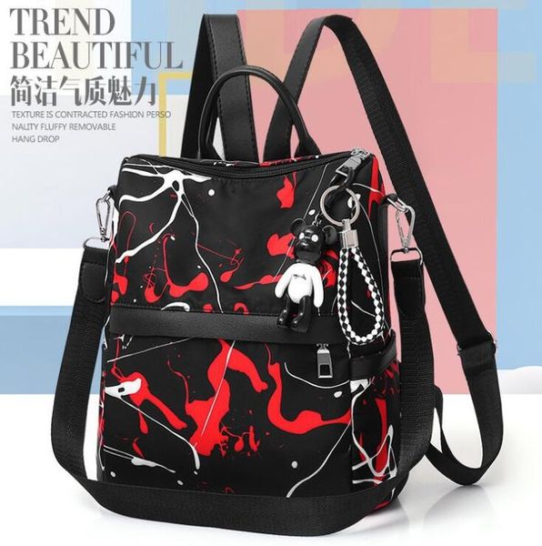 

new women's graffiti backpack schoolbag for girls teenagers large school back pack female bag teen bagpack drawstring bags