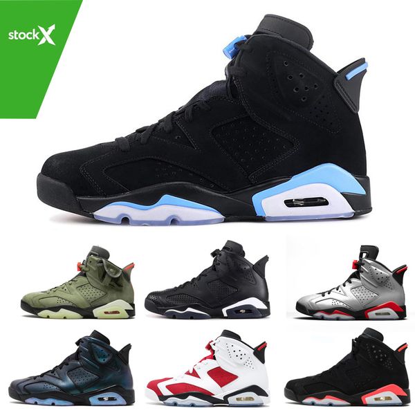 

stock x travis scotts bred 6 basketball shoes psg 6s unc black blue white infrared men sport blue red alternate black cat sneakers