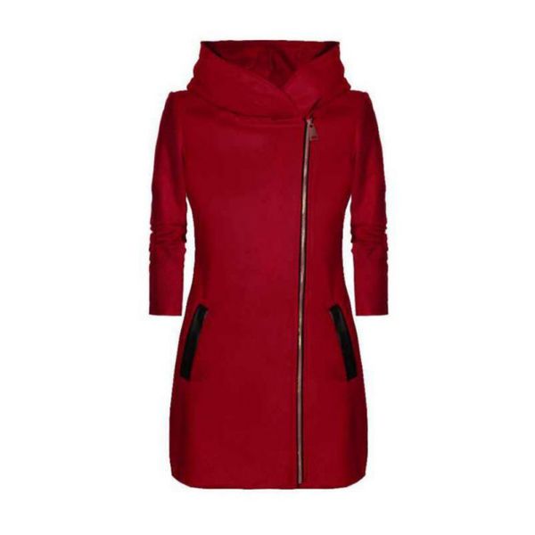 

горячая зима женщины водолазку zipper плюс размер пальто с капюшоном trench вскользь теплая сгущает бархатная куртка о, Tan;black