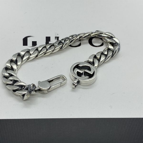 

2020 новые мужчины стерлингового серебра браслет-цепочка бесплатная доставка, Black