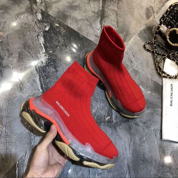 

men's shoes authentic breathable socks shoes men's autumn and winter new elastic socks boots increased boots shoes boots, Black