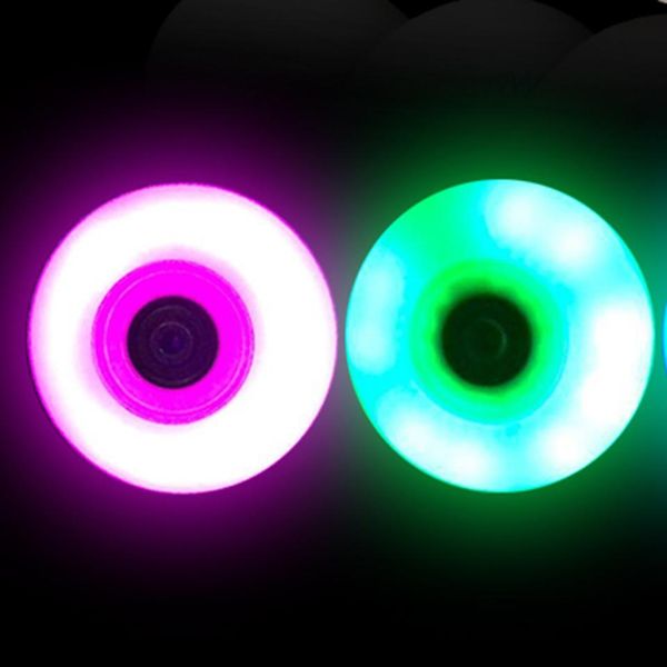 

scooter колеса с подшипниками ps 2 шт светодиодной вспышкой scoote wheels 100 110 125мм высокой эластичностью конькобежный колеса skate шины