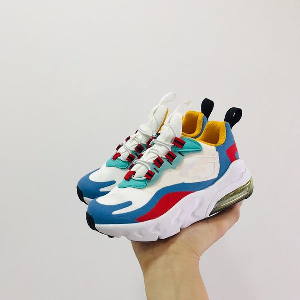 

react 27c kids running shoes phantom university gold geometric infant small boys girls trainers outdoor athletic children toddlers sneakers