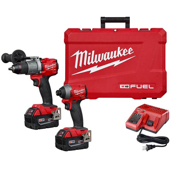 

Milwaukee fuel m18 2997 22 18 volt 2 tool hammer drill impact driver combo kit