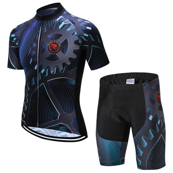 

septhydrogen марка мужская мода pro задействуя джерси set summer mountain bike одежда pro велосипед велоспорт джерси спортивная одежда костю, Black