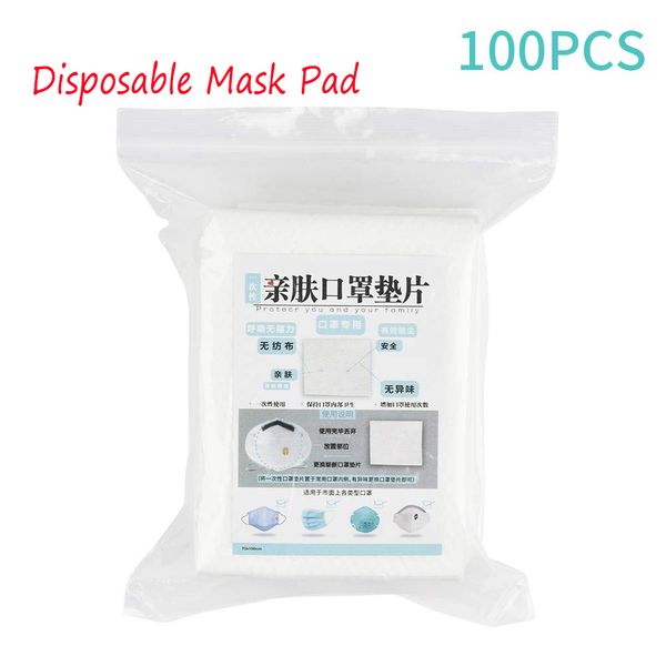 

100pcs disposable mask pad isolation filter anti-haze dustproof breathable replacement cotton pad