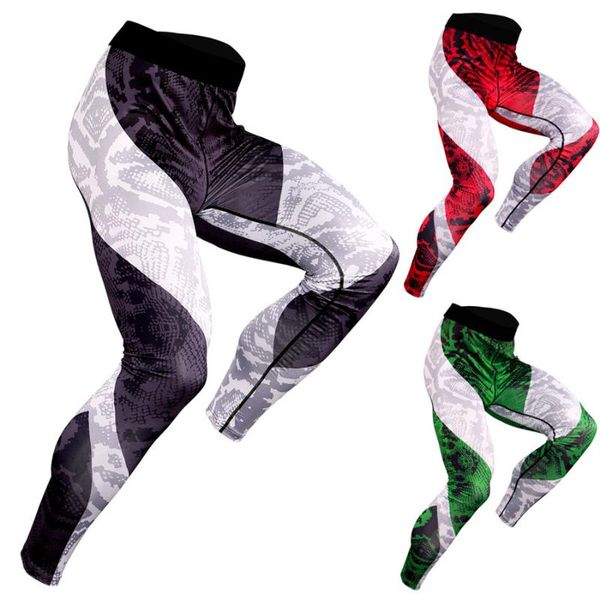 

men compression pants running tights fast dry fitness clothing sports leggings workout sportswear gym yoga trousers basket homme, Black;blue