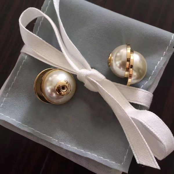 

with box fashion brand have stamps pearl designer earrings for lady women party wedding lovers gift engagement luxury jewelry for bride hb19