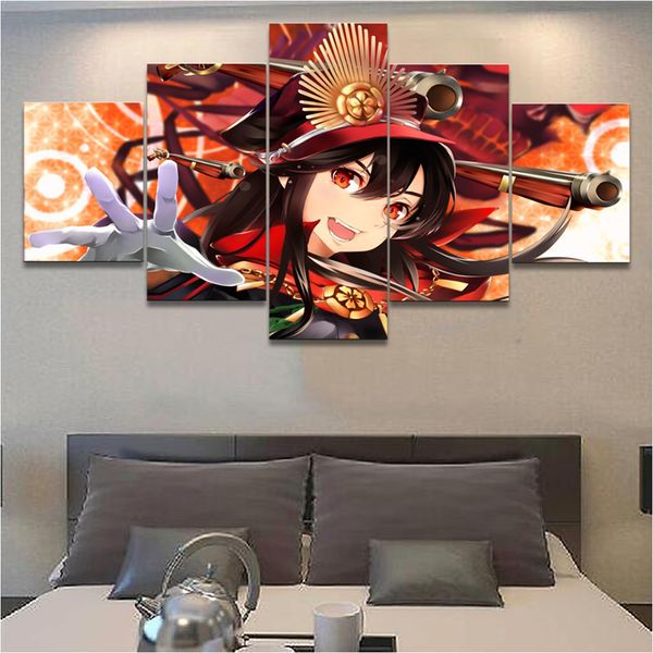 2019 Prints Pictures Home Wall Art Modular Poster 5 Panel Fate Grand Order Animation Painting On Modern Canvas Living Room Decor From Lantor 32 87