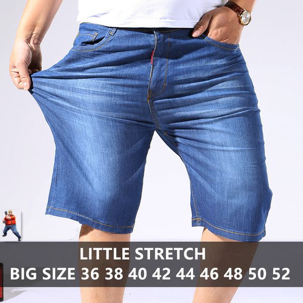 

jeans men modis denim shorts summer blue streetwear plus size jean big 44 46 48 50 male calca masculina short masculino hombre