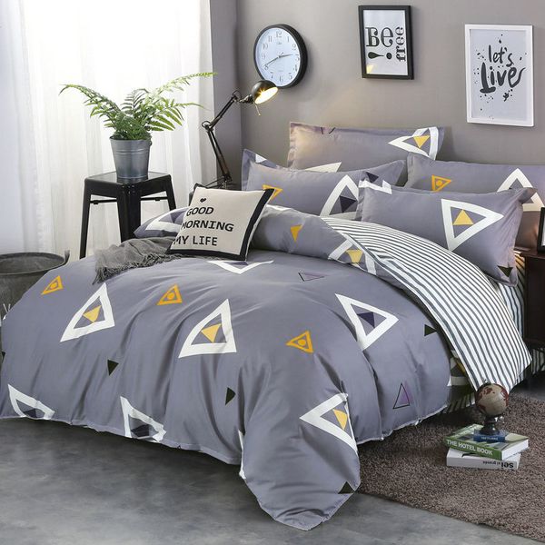 

geometric 4pcs girl boy kid bed cover set duvet cover child bed sheets and pillowcases comforter bedding set 2tj-61006