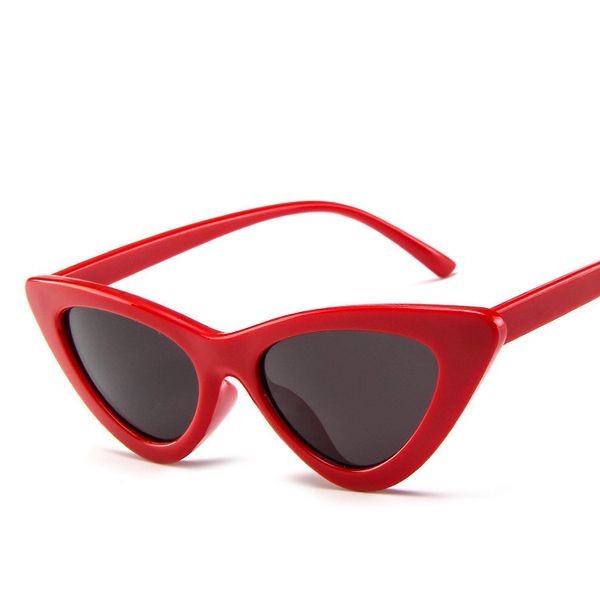

men women sunglasses 2020 fashion triangle cat eye sunglasse ins sunglasses new sun glasses eyewear uv400 5040, White;black