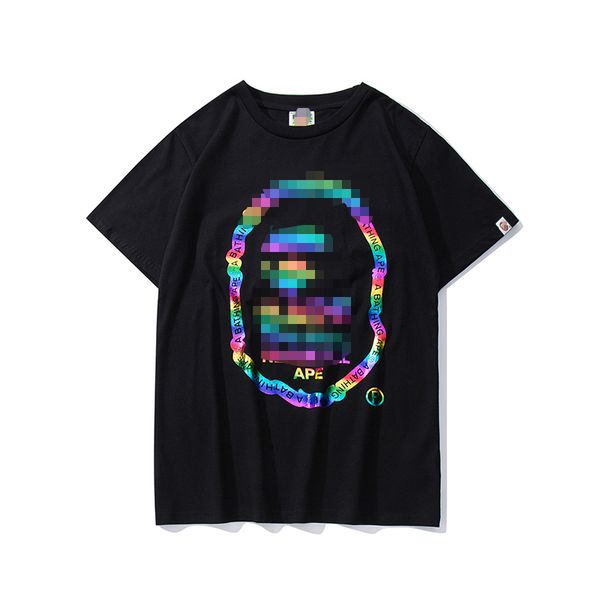 

coloured printed tees mens brand designer t shirt women short sleeve shirts casual men clothing streetwear designer tees 2042105h, White