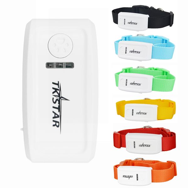 

100% original tkstar tk909 pet gps gsm gprs tracker locator gps tracking device with collar for dog cat web app tracking