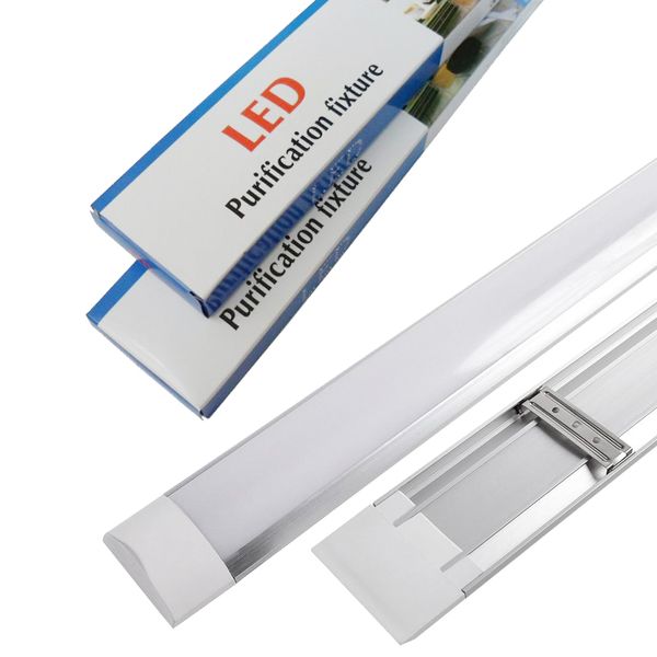 Neue oberflächenmontierte LED-Leisten, zweireihig, Röhren, 2 Fuß, 3 Fuß, 4 Fuß, T8-Befestigungsreinigung, dreifach-sichere LED-Lichtröhre, Wechselstrom 110–240 V