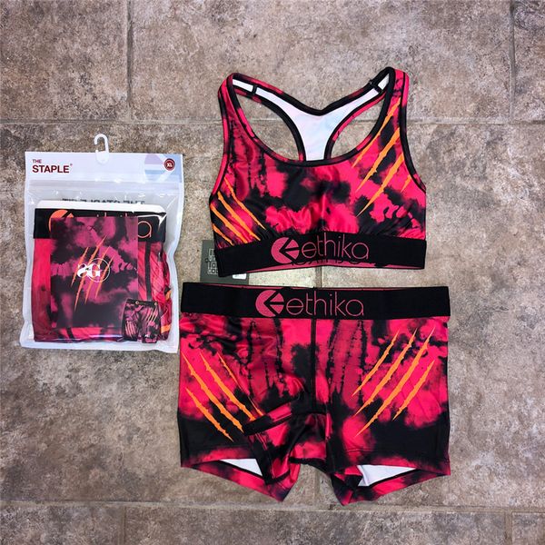 

2020 women ethika beachwear bikini set 2 piece vest tank bras swimsuit beach playsuit shark plaid swim suits swiming wear tankinis a3212