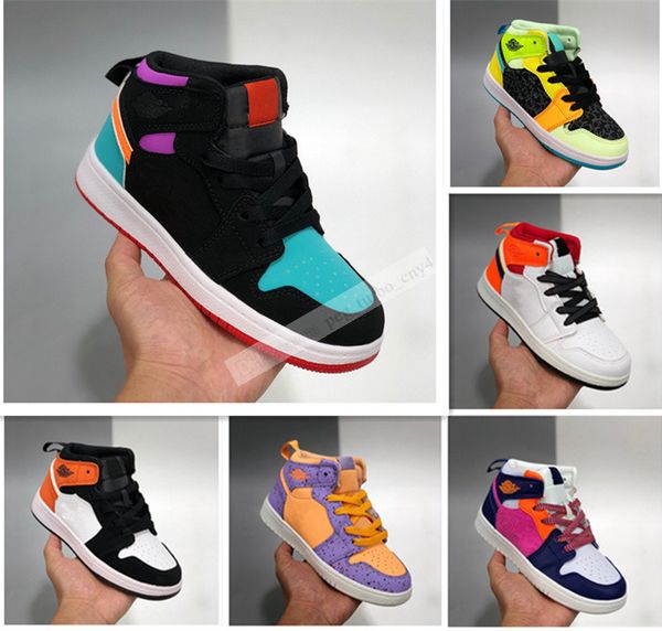 

children 1s basketball shoes boys girls sneaker pine green game royal shadow chicago bred melody mid multi-color kids shoes 10c-3y