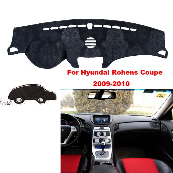 

car styling for hyundai rohens coupe 09-10 interior dashboard pad cover dash mat sticker anti-sun velvet instrument