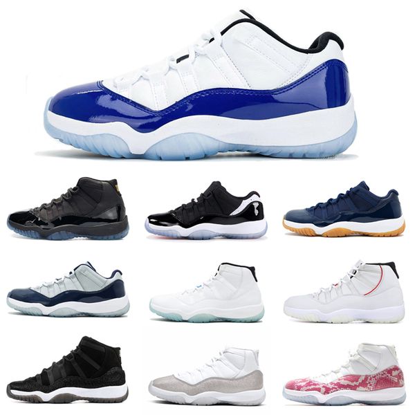 

men basketball shoes 11 jumpman 11s white bred concord blue cap and gown metallic silver low georgetown mens trainer sports sneakers