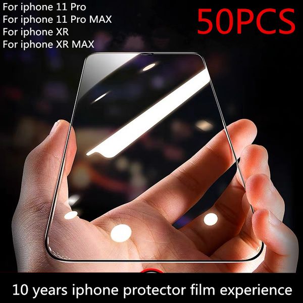 

50 шт. лот оптовая продажа iphone 11 pro фильм стекло протектор экрана apple 11 iphone экран закаленное стекло протектор экрана для apple ip, Silver
