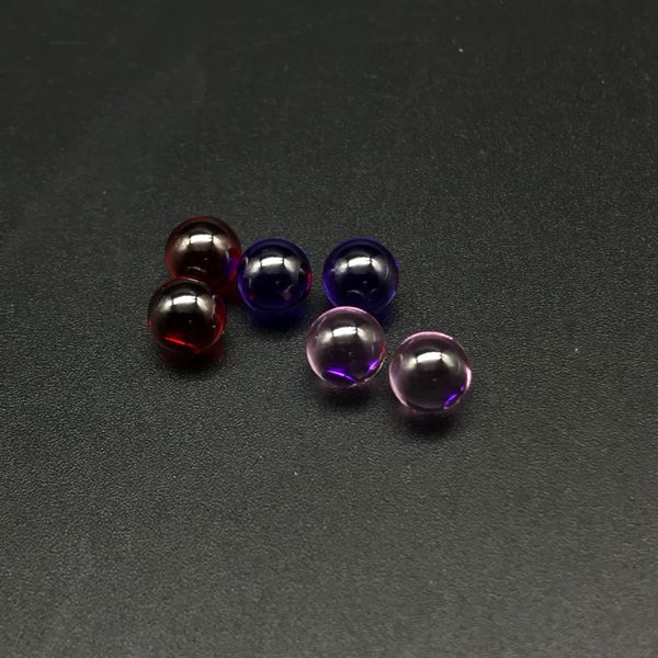 Commercio all'ingrosso 6mm OD Quarzo Terp Dab Perle Sfera Inserto Rosa Rosso Viola Quarzo Sfera Per Quarzo Banger Chiodi Bicchiere Di Vetro Bong Dab Rigs