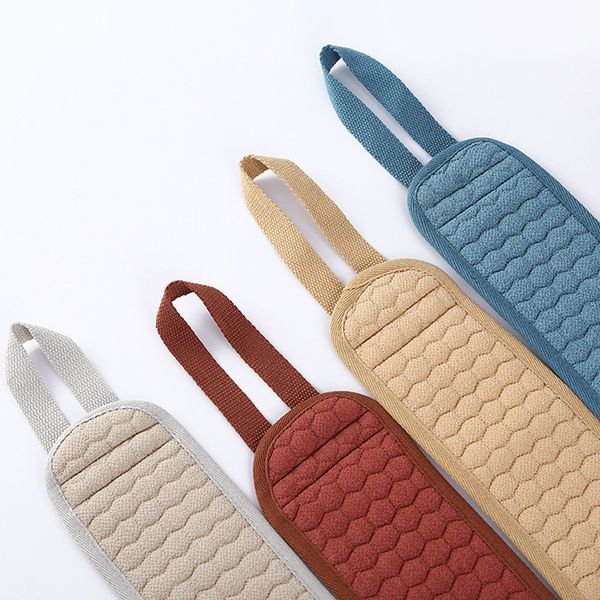 

wholesale long bath towel double-sided rubbing strap bath brush strong rubbing mud lengthening thickening handle solid color hanging unisex