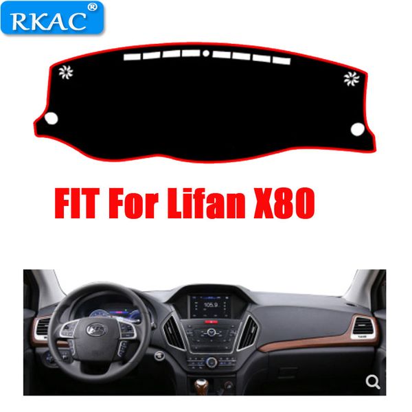 

rkac left hand drive car dashboard mat cover dash mat dash pad dashmat carpet anti-uv non-slip auto rug for lifan x80 styling