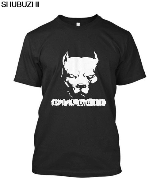 

new pitbull american pit bull spiked dog collar mens t-shirt size s - 5xl gift print t-shirt,hip hop tee shirt,new arrival tees, White;black
