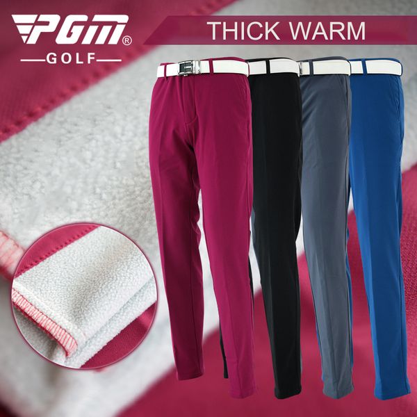 

pgm autumn winter waterproof men golf trousers thick keep warm windproof long pants vetements de golf pour hommes clothing, Gary;green