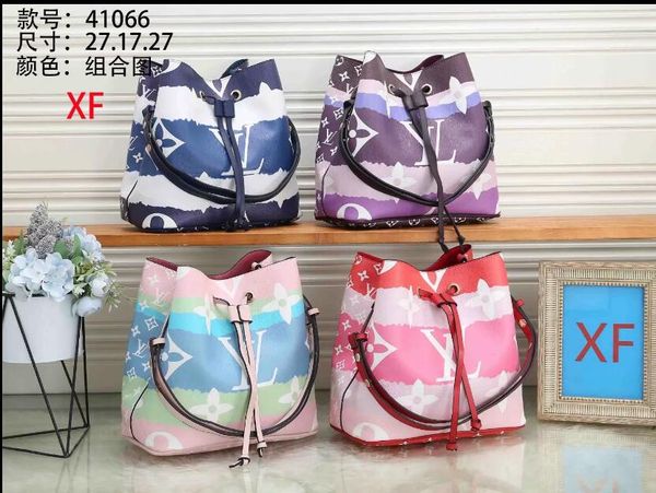 

the new launch of 2020 fashion and elegant ladies color large-capacity bucket bag messengerbag shoulder bag clutch bag