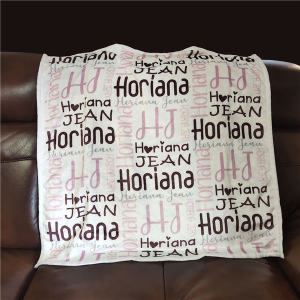 

ms.o name personalized fleece baby blanket swaddling baby boy girl blankets for bed newborn creative birthday anniversary gift