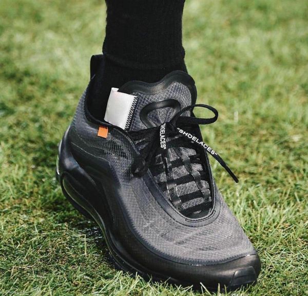 

97 og off light gray wolf menta running hoe for men women 10x limited relea e triple white black rainbow queen men 039 breathe neake, Black;green