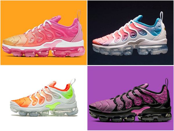 

New tn plu ca ual hoe women running triple black olive metallic white ilver ca ual hoe hiking jogging girl female neaker