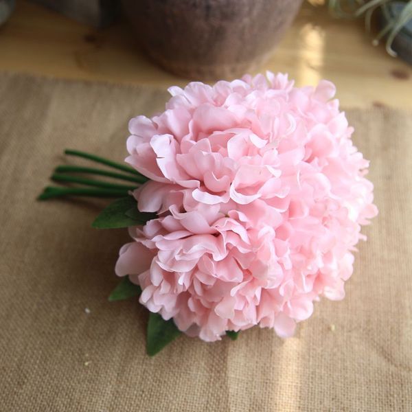 

1pcs simulation flower artificial peony flower 5 head peonies s bouquet wedding new year party home decor supplies