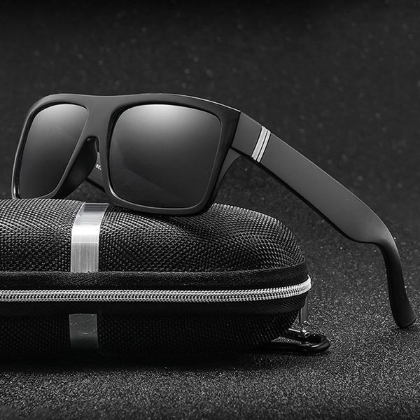 

brand design classic polarized sunglasses driving square sun glasses for men male goggle uv400 eyewear shades gafas de sol, White;black