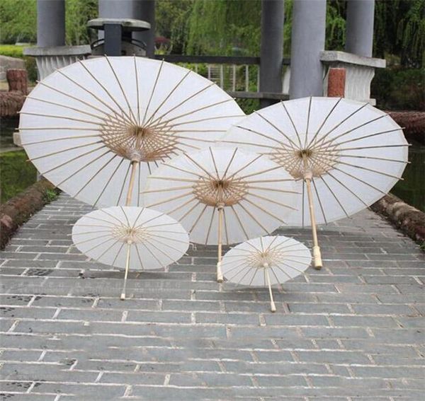

Bridal wedding para ol white paper umbrella chine e mini craft umbrella diameter 20 30 40 60cm wedding umbrella