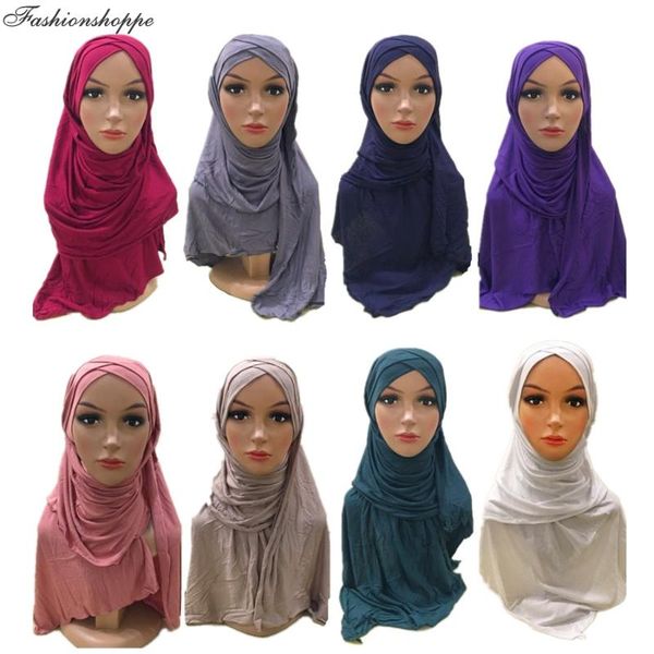 

ethnic clothing women modal cotton scarf soft plain instant hijab shawls and wraps foulard femme muslim hijabs ready to wear headscarf, Red