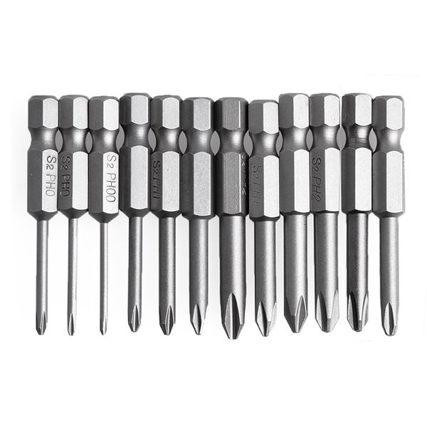 

12pcs hex shank magnetic cross screwdriver bits, screwdriver set, 50mm 1/4 inch