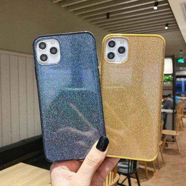 

for iphone 11 pro max xs max xr 8 plus samsung galaxy s10 s10e note 10 pro soft tpu+pc phone case back cover