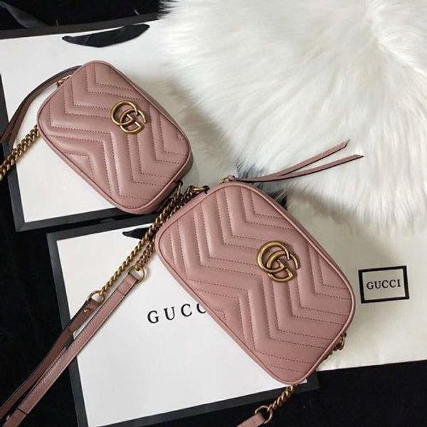 

gucci 2019 сумки кошельки 2019 модные сумки сумка crossbody bag sac à основные поясные сумки размер 18 * 12 * 6 см 24 * 13-7 см розовый