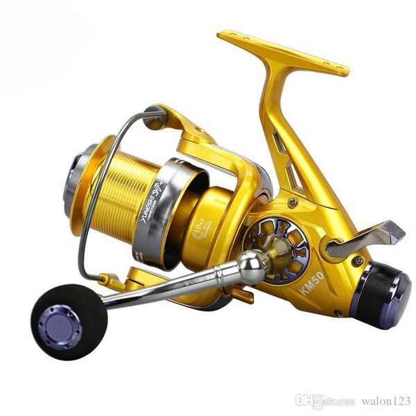 

wholesale fishing reel metal spinning reel 5.2:1 10+1bb double drag carp feeder fishing reel wheel fishing reels ing